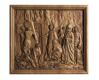 Panel Resurrection of the righteous Lazarus, 3d models (stl)