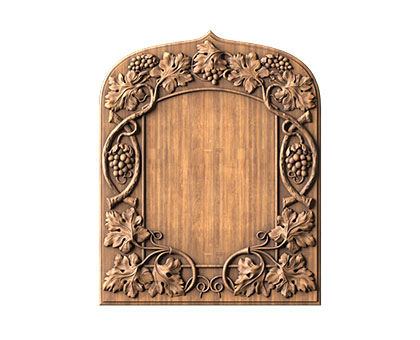 Panel with a vine, 3d models (stl)