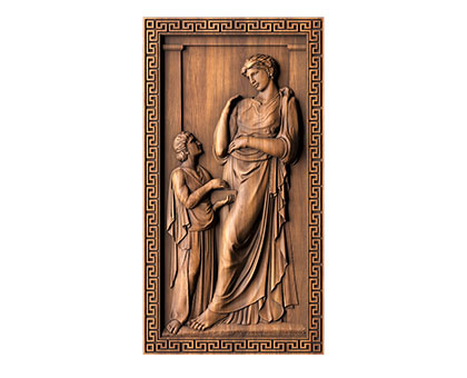 Panel Antique plot, 3d models (stl)