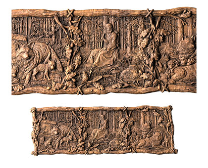 Panel triptych, 3d models (stl)