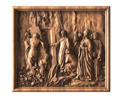 Panel Resurrection of Lazarus, 3d models (stl)