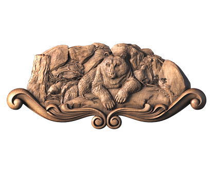 Panel The bear, 3d models (stl)