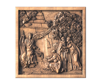 Panel The Myrrh-bearing Women at the Tomb Icon, 3d models (stl)