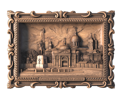 The Holy Trinity Cathedral of the Alexander Nevsky Lavra, 3d models (stl)