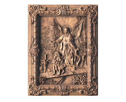 Panel The Guardian Angel, 3d models (stl)