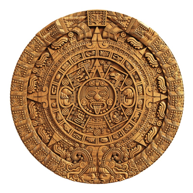 Mayan calendar, 3d models (stl)