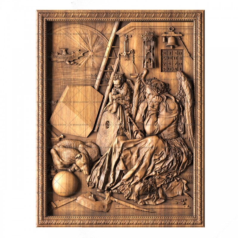 Melencolia I - Albrecht Durer, 3d models (stl)