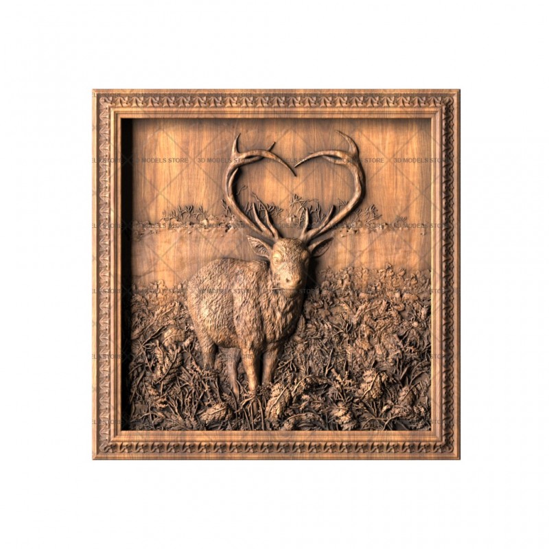 Panel Deer, 3d models (stl)