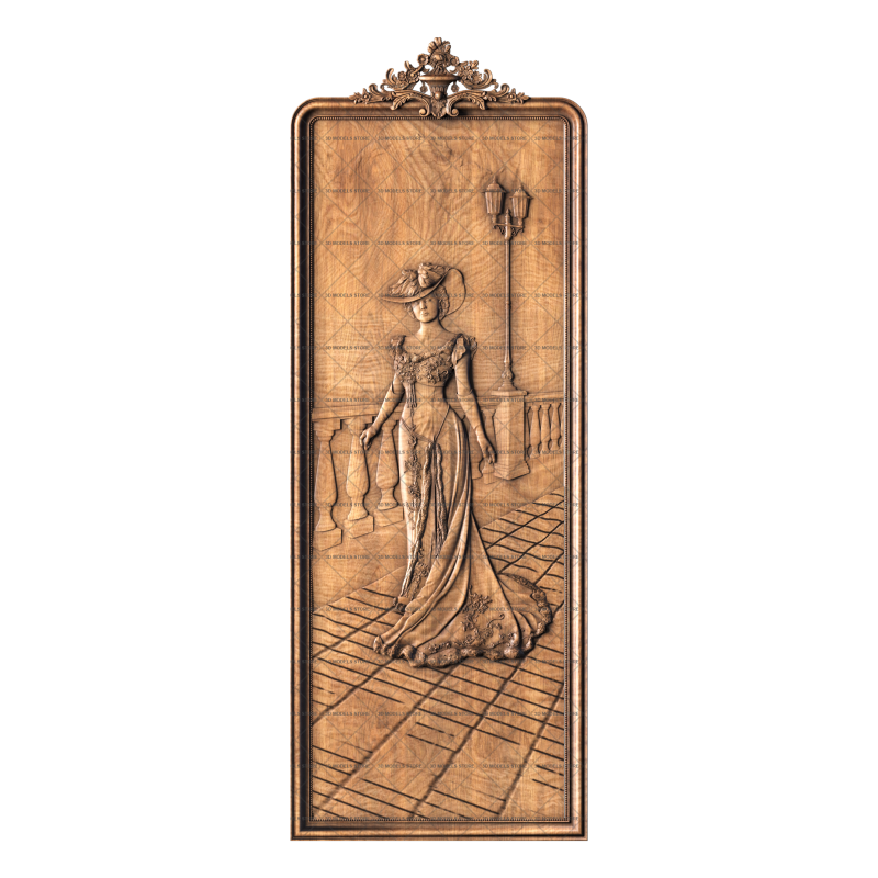 Panel The Lady, 3d models (stl)