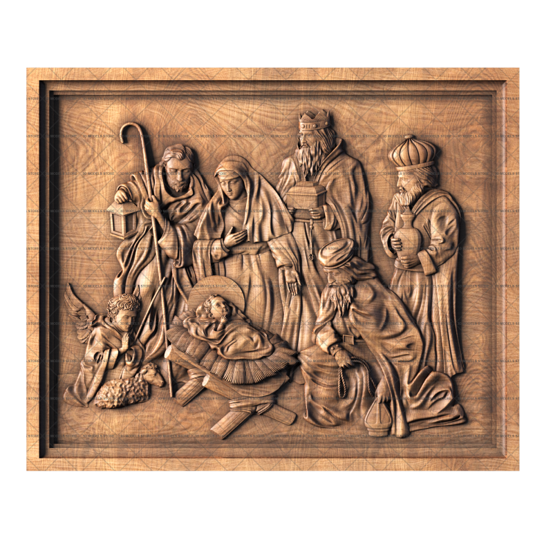 Nativity of Jesus, 3d models (stl)