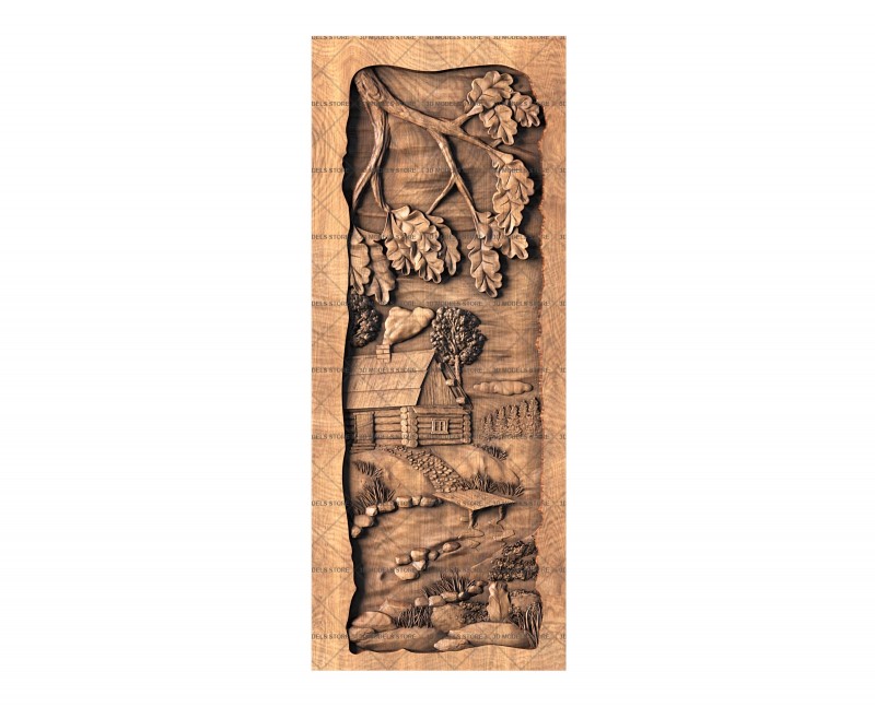 Panel By forest, 3d models (stl)
