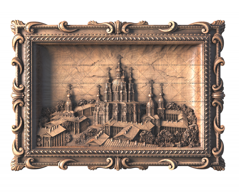 The Smolny Cathedral in St. Petersburg, 3d models (stl)