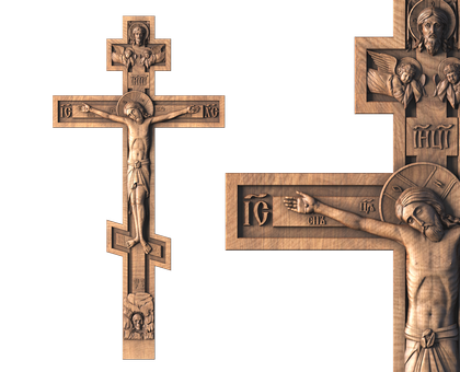 Crucifix, 3d models (stl)