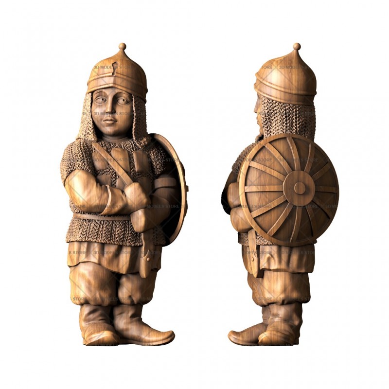 Sculpture warrior, 3d models (stl)