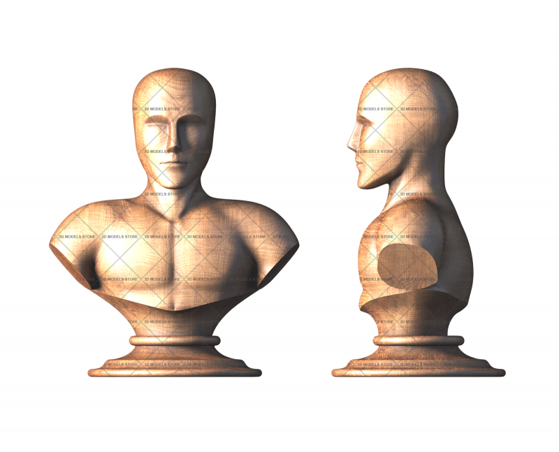 Bust, 3d models (stl)