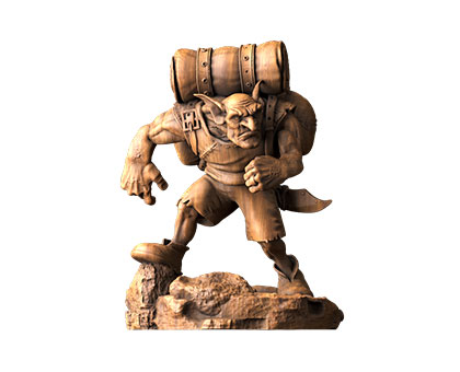 Sculpture Troll, 3d models (stl)