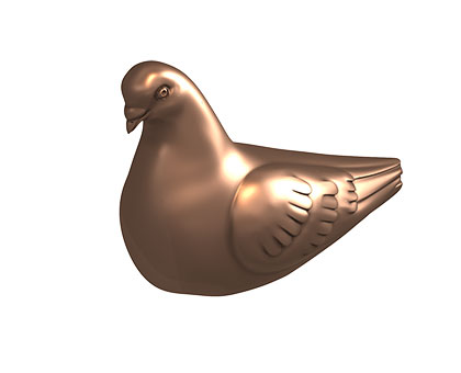 Tombstone in the form of a dove, 3d models (stl)