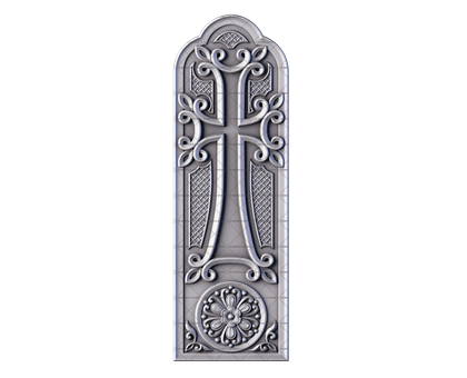 Monument with a cross, 3d models (stl)