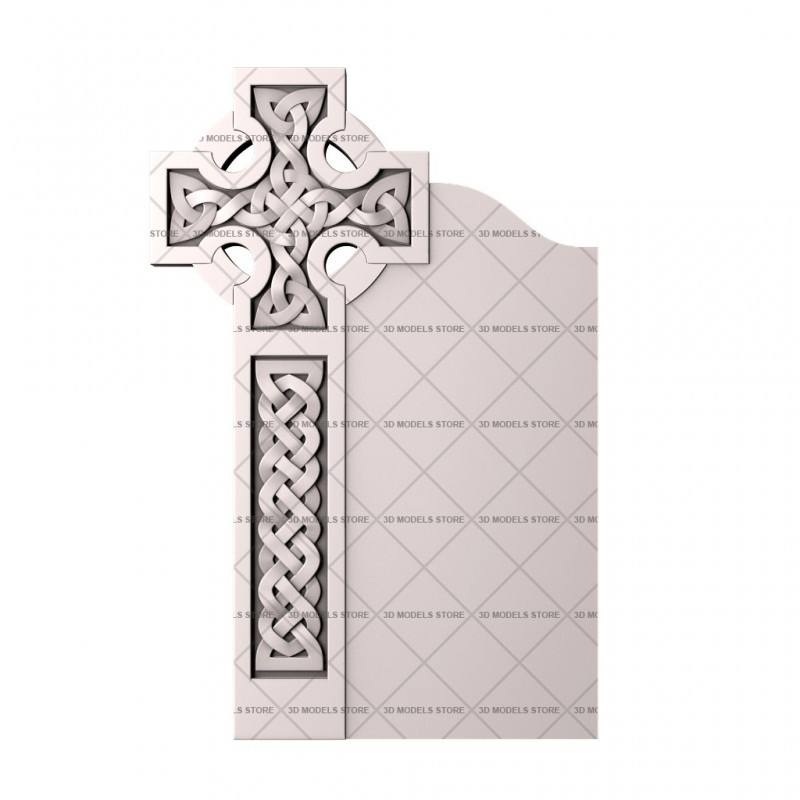 Monument with a cross, 3d models (stl)