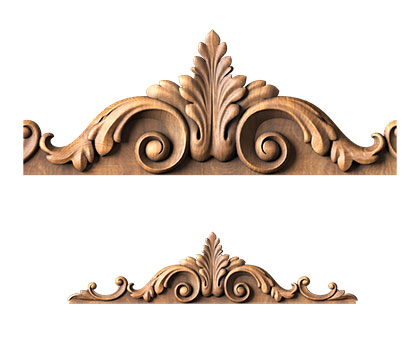 Capital (crowns) for door, 3d models (stl)