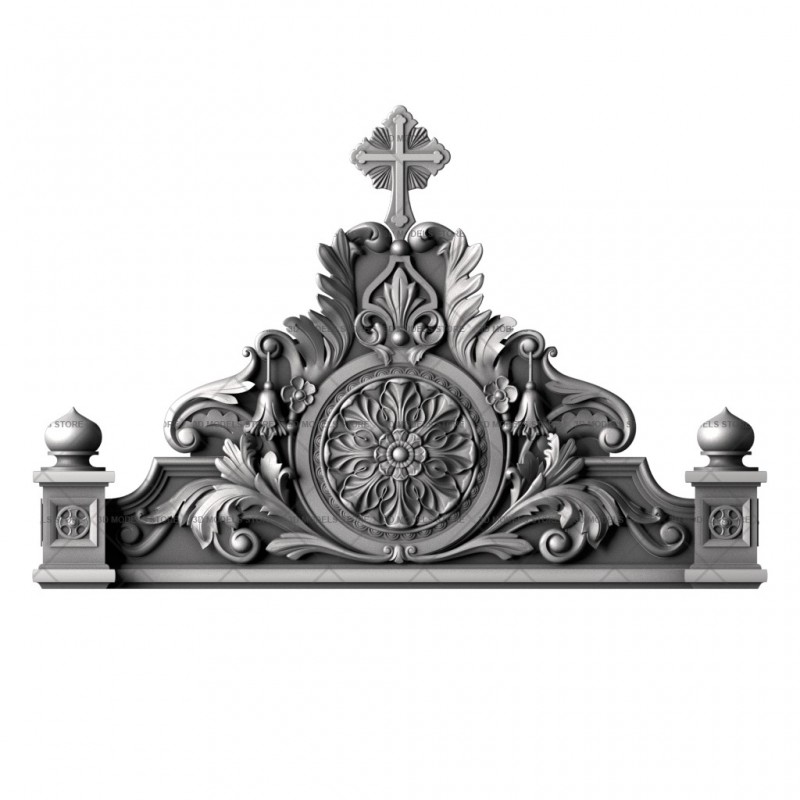 Capital (crown) for door, 3d models (stl)