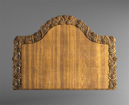 Carved headboarde, 3d models (stl)