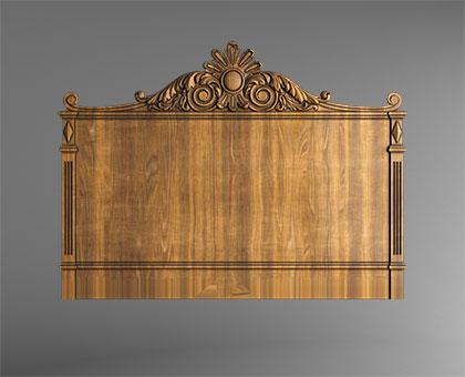 Carved headboarde, 3d models (stl)