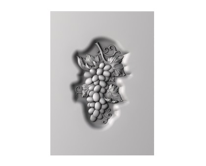 Facade with grapes, 3d models (stl)