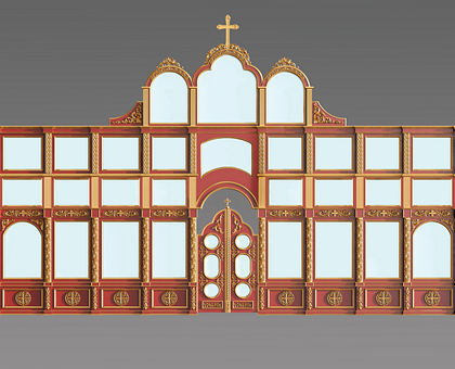 Large iconostasis, 3d models (stl)