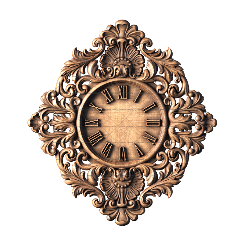 Wall Clock, 3d models (stl)