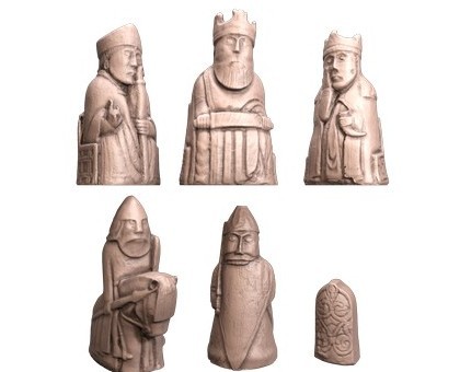 Isle of Lewis Chess, 3d models (stl)