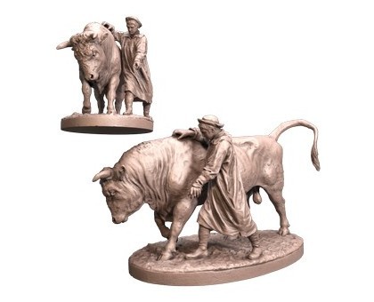 Bull, 3d models (stl)