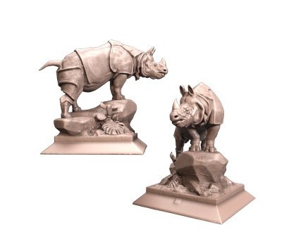 Rhinoceros, 3d models (stl)