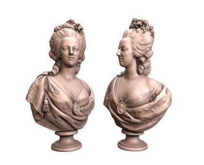 Marie Antoinette, 3d models (stl)