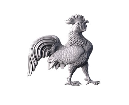 Rooster, 3d models (stl)