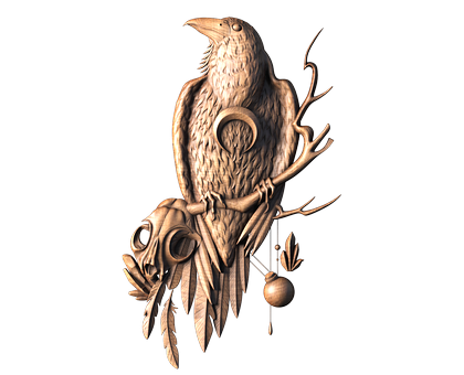 Crow, 3d models (stl)