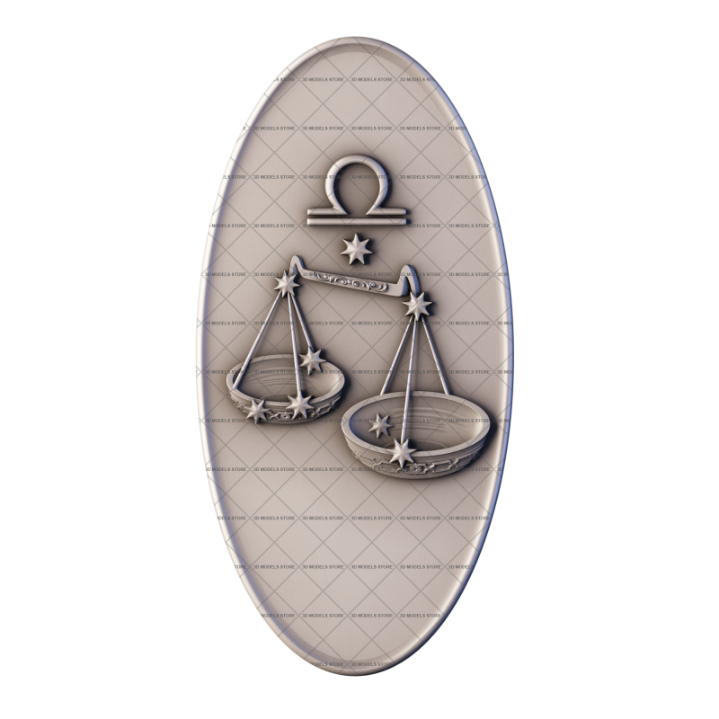 Zodiac signs Libra, 3d models (stl)