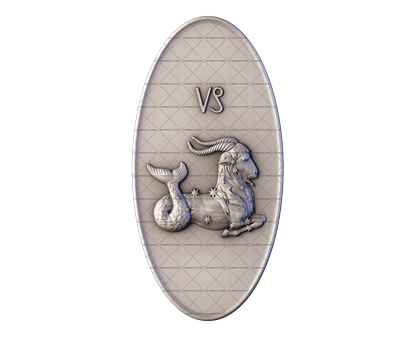 Zodiac sign - Capricorn, 3d models (stl)