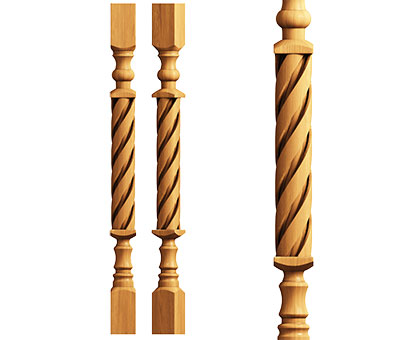 Baluster, 3d models (stl)