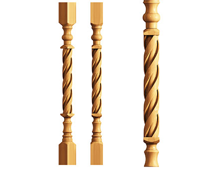 Baluster, 3d models (stl)