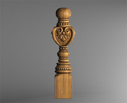 Baluster, 3d models (stl)