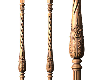 Baluster, 3d models (stl)