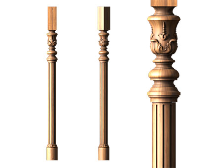 Baluster, 3d models (stl)