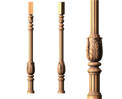 Baluster, 3d models (stl)