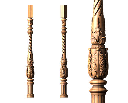 Baluster, 3d models (stl)