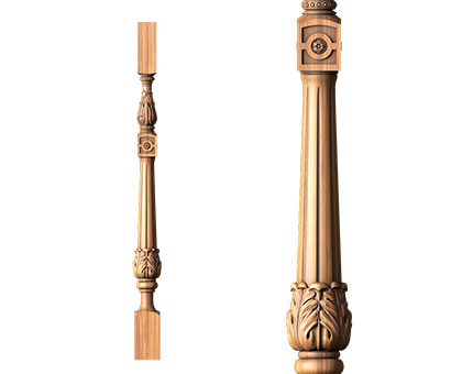 Baluster, 3d models (stl)