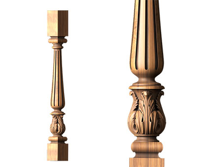 Baluster, 3d models (stl)