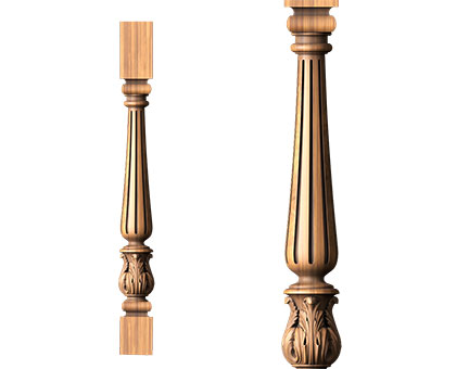 Baluster, 3d models (stl)