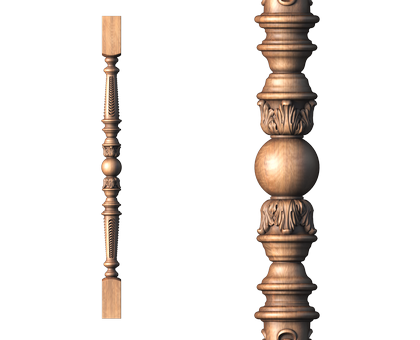 Baluster, 3d models (stl)