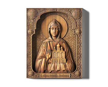 Icon of Euphrosyne of Moscow, 3d models (stl)